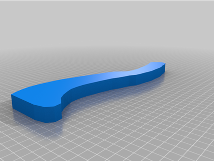 crosse hockey subaquatique marin bâton imprimé 3d print model - Mito3D