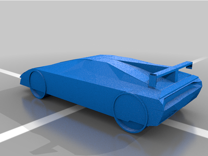 Lamborghini effrayé 3d print model - Mito3D