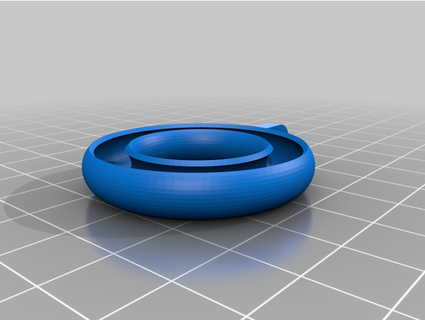 portachiavi ad anello con pallina - keychians ring ball vidatox 3d print model - Mito3D