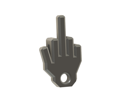 middle finger key holder giovnn 3d print model - Mito3D