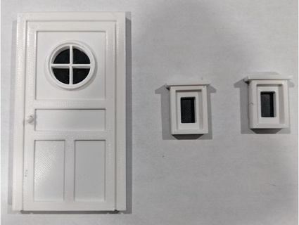 solid windows doors swedish bird house fun2doimpossible 3d print model - Mito3D