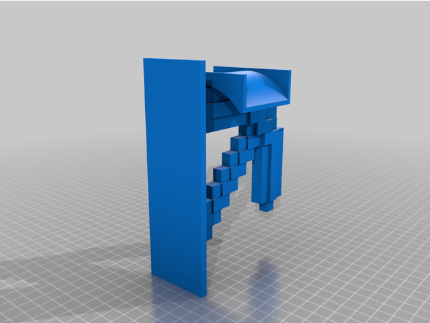 alça kopfh rer estilo minecraft spitzhacke capu79 3D print model - Mito3D