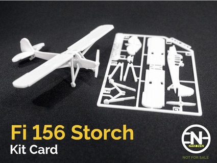 fi 156 Storch equipo tarjeta nakozen 3d print model - Mito3D