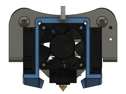 easy neptune 2 dual fan duct raul100 3d print model - Mito3D