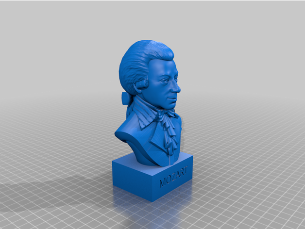 Wolfgang Amadeus Mozart fracasso estátua pazzá 3D print model - Mito3D