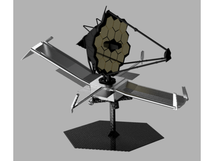 jwst James webb espaço telescópio escala 1 100 mineral pesado 3d print model - Mito3D
