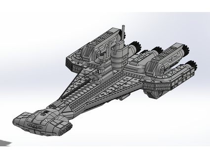 galactic star cruiser fresh start halcyon jssharpknife 3d print model - Mito3D