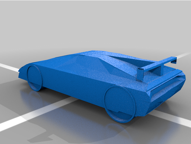 low poly lamborghini efeayd 3D print model - Mito3D