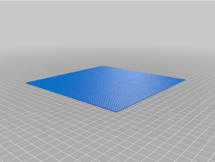 canvas mesh 3 holes per cm 7 inch airlink 3d print model - Mito3D