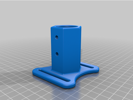 strap screwmount 25mm pipe deltauncle 3d print model - Mito3D