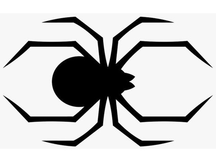 2d Sanat siyah dul örümcek ghos7ar 3d print model - Mito3D