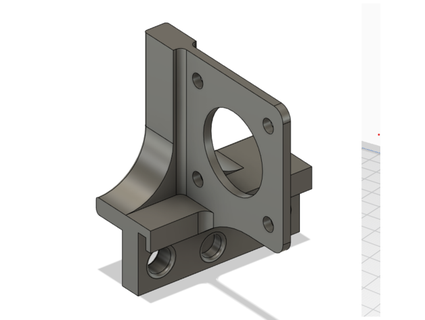 better bmg direct drive mount straights1x 3d print model - Mito3D