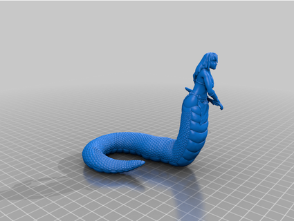 lamia monster minis figures fede3dworkshop 3d print model - Mito3D