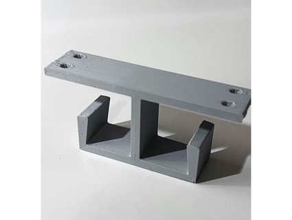 cable doble soporte mesa escritorio enlaceenlace 3d print model - Mito3D