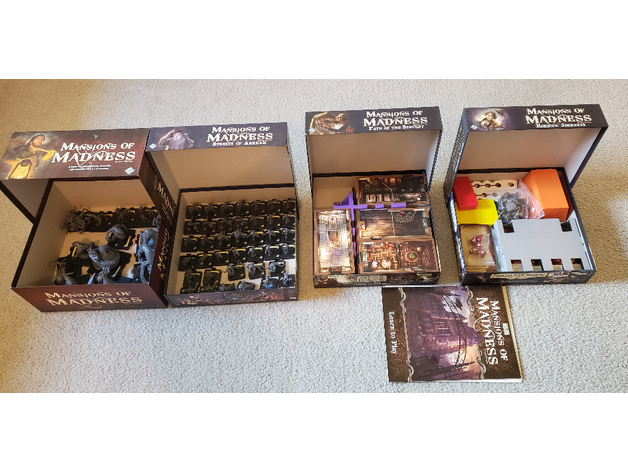 mansions madness organizer 2nd ed expansions bchapy 3D print model - Mito3D