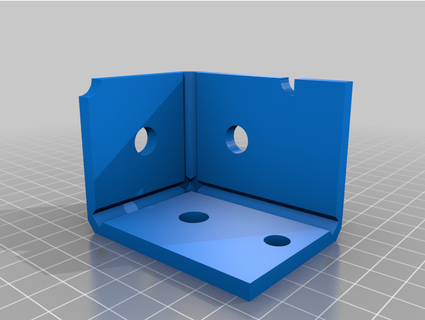 corner shelf brace extra ptprinter2 3d print model - Mito3D
