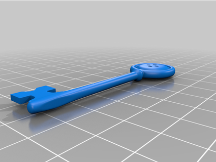 chiave Coraline jonnyreverb 3d print model - Mito3D