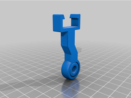 gebogen kossel 2020 Filament Clip winken 3d print model - Mito3D