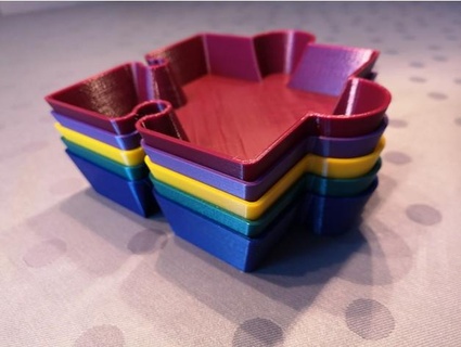 stackable parametric bowl puzzle pieces oretz 3d print model - Mito3D