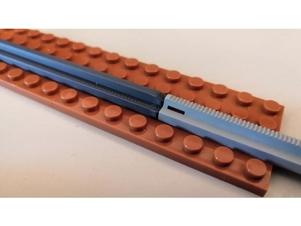 16 Zucht Sigel Schiene Lego Backstein kompatibel jphoffmann 3d print model - Mito3D
