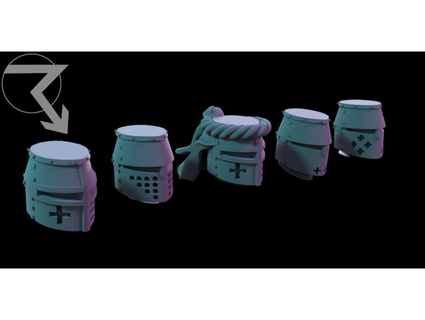 greathelm knight conversion bits miniature thunderhead 3d print model - Mito3D