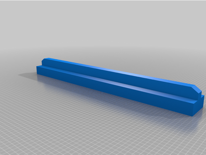 8 stud long sigle rail lego brick compatible jphoffmann 3d print model - Mito3D