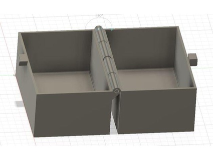 Nota kasten din a8 scivolare scatola mit incorporato scharnier und schnapp verschluss built in cerniera scatto chiusura rolfmobile 3d print model - Mito3D