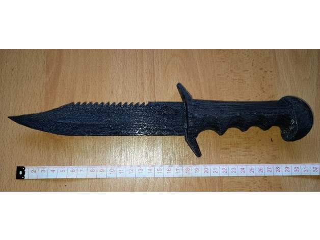 combat knife tpu printing Markomewes 3D print model - Mito3D