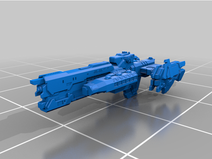 unsc injerto aureola flota batallas bac0nbitz 3d print model - Mito3D