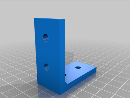 soportes 4 agujeros t slot aluminio extrusiones ninjarobert 3d print model - Mito3D