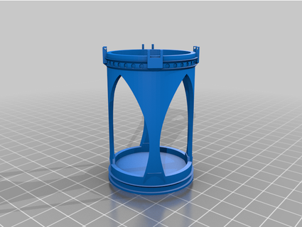 brutaliste lanterne gester23 3d print model - Mito3D