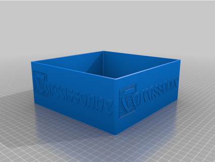 4x4 Customizável Carcassonne caixa azulejos rev 001 barrado 3d print model - Mito3D