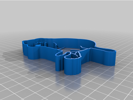 cheems cookie cutter polygon3darg 3d print model - Mito3D