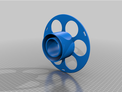 Inland spooless spin on Filament Halter Unterstützung Davemeek 3d print model - Mito3D