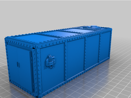 space gothic shipping containers itc size compliant indierockclimber 3d print model - Mito3D