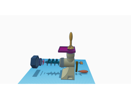 toy meat grinder andreyaverkin 3d print model - Mito3D
