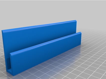 wall mail holder letters envelopes - command strip version guttyr  3d print model - Mito3D
