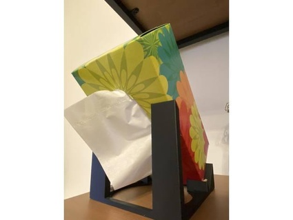 gravity-fed tissue box stand aeronaut design 3d print model - Mito3D