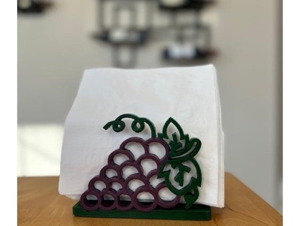 grape napkin holder sarahperdue5 3d print model - Mito3D
