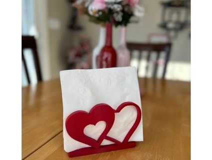 valentine heart napkin holder sarahperdue5 3d print model - Mito3D