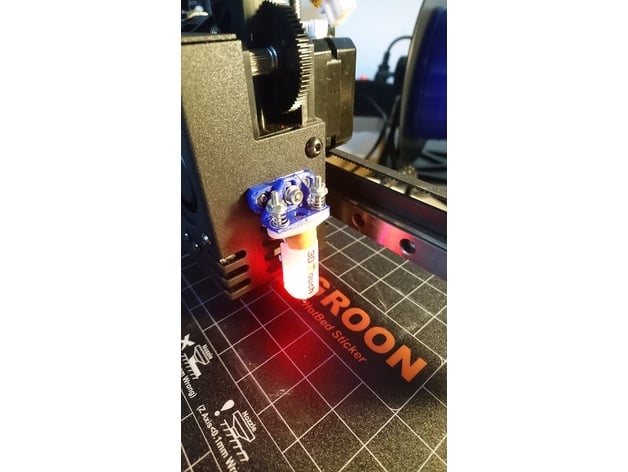 Kingroon kp3s ayarlanabilir Bltouch Kulp destek tuz 3D print model - Mito3D