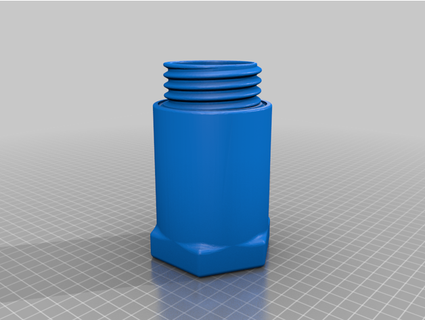 hex container space kingastral  3d print model - Mito3D