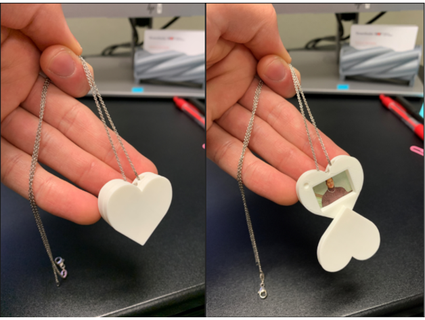 heart picture locket herman v96 3d print model - Mito3D