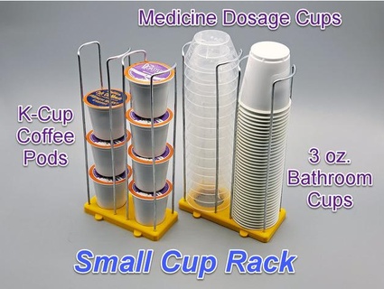 small cup rack customizable rockymtnmark 3d print model - Mito3D