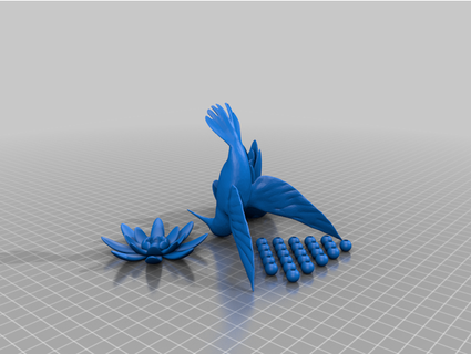 hummingbirds - kolibris remix magma666 3d print model - Mito3D