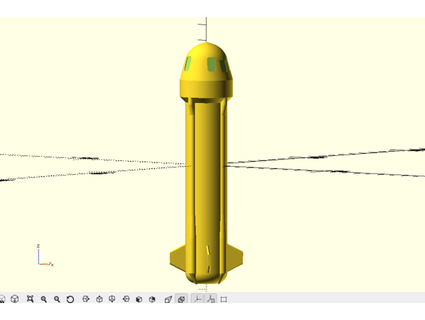 azul origen Shepard cohete modelo aproximación 3d print model - Mito3D
