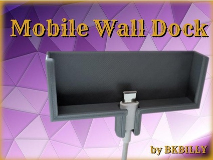 mobile wall dock bkbilly 3d print model - Mito3D