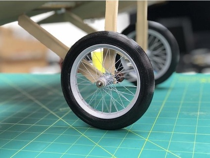 airplane wire wheel willsonman 3d print model - Mito3D