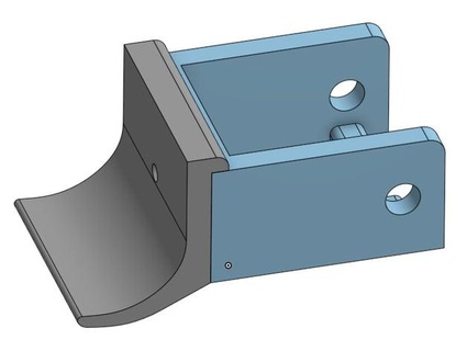 Buttonbox dsd p1 2 aluminium profile Säule Halter Unterstützung Leynad 3d print model - Mito3D