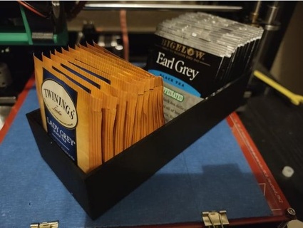 tea packet caddy tray faultedlogic 3d print model - Mito3D